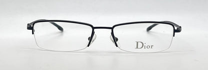 Christian Dior CD3627 Half-Rim-Vintage Optical Frame Blue Crystal-Unworn