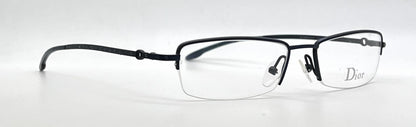 Christian Dior CD3627 Half-Rim-Vintage Optical Frame Blue Crystal-Unworn
