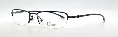 Christian Dior CD3627 Half-Rim-Vintage Optical Frame Blue Crystal-Unworn