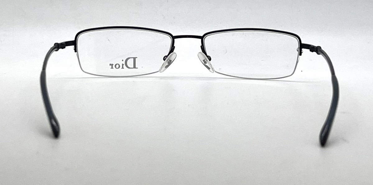 Christian Dior CD3627 Half-Rim-Vintage Optical Frame Blue Crystal-Unworn