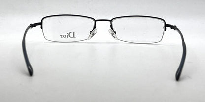 Christian Dior CD3627 Half-Rim-Vintage Optical Frame Blue Crystal-Unworn
