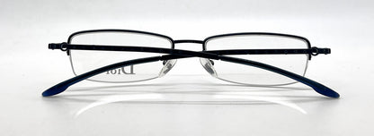 Christian Dior CD3627 Half-Rim-Vintage Optical Frame Blue Crystal-Unworn