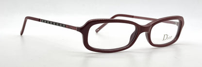 Dior CD3108/STRASS Rectangular Vintage Optical Frame-Burgundy-Unworn