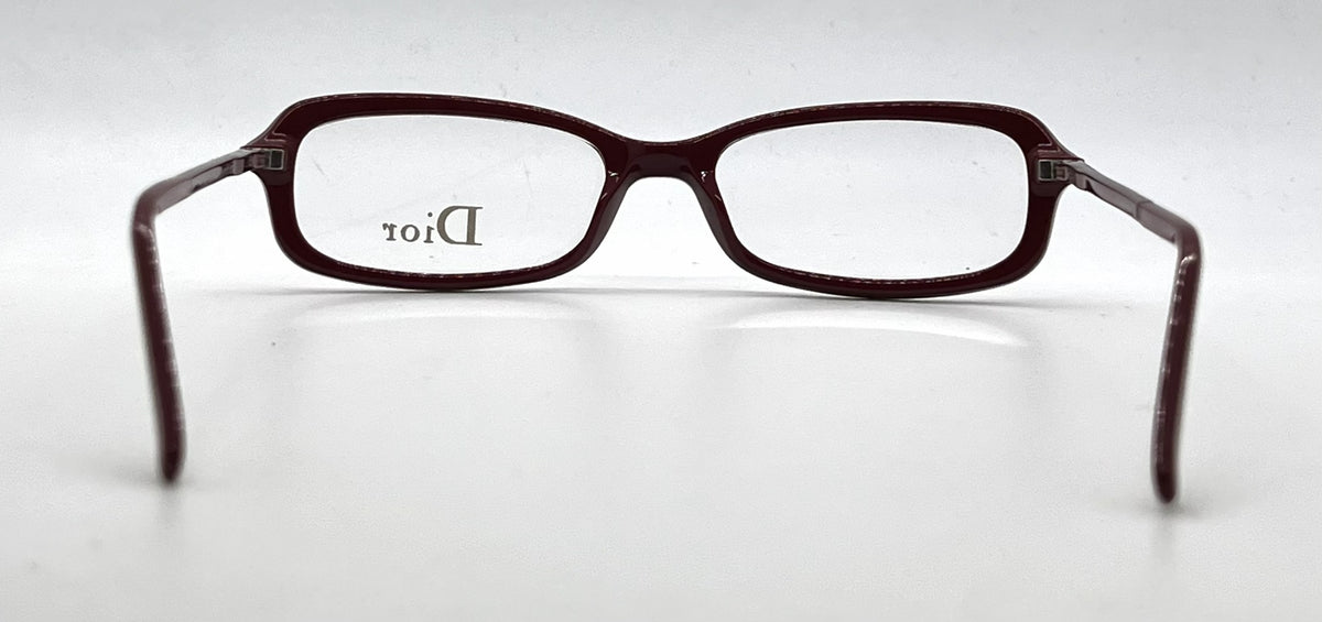 Dior CD3108/STRASS Rectangular Vintage Optical Frame-Burgundy-Unworn