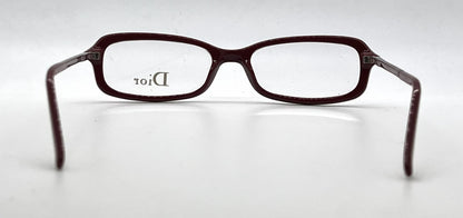 Dior CD3108/STRASS Rectangular Vintage Optical Frame-Burgundy-Unworn