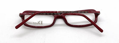 Dior CD3108/STRASS Rectangular Vintage Optical Frame-Burgundy-Unworn