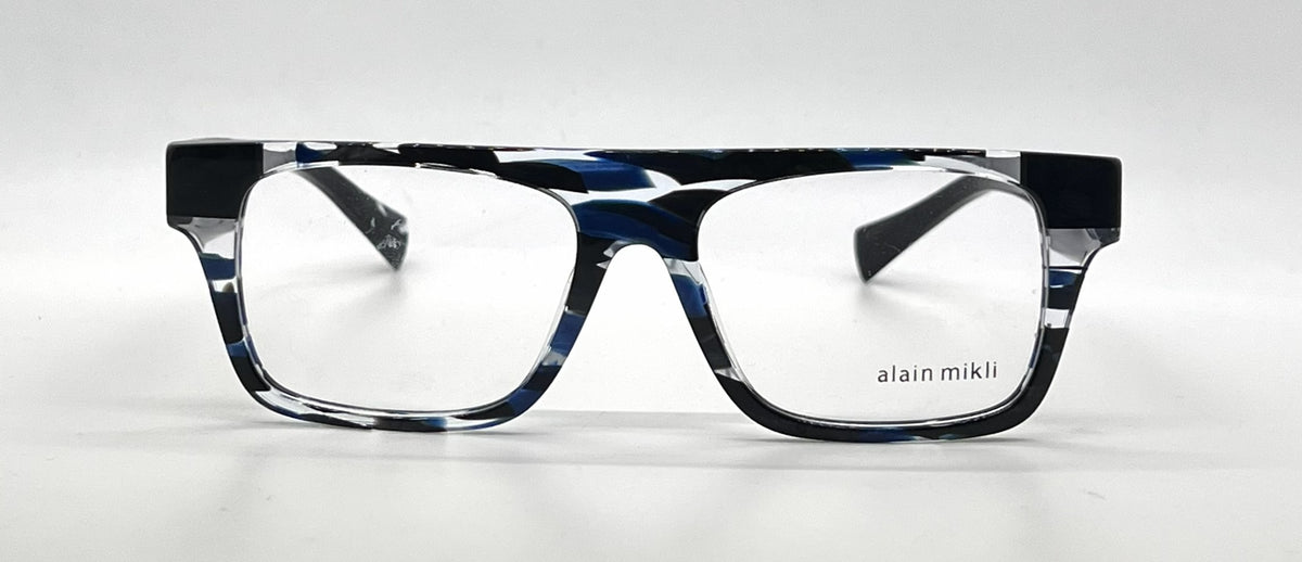 Alain Mikli Claudien A03109 003 Blue / Black Tortoise Eyeglasses-Unworn-Italy