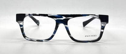 Alain Mikli Claudien A03109 003 Blue / Black Tortoise Eyeglasses-Unworn-Italy