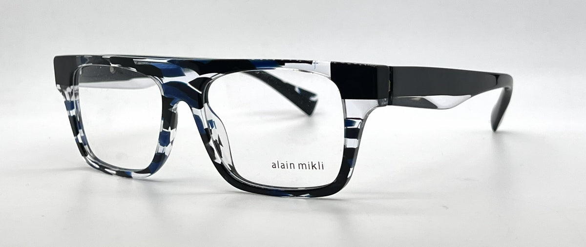 Alain Mikli Claudien A03109 003 Blue / Black Tortoise Eyeglasses-Unworn-Italy