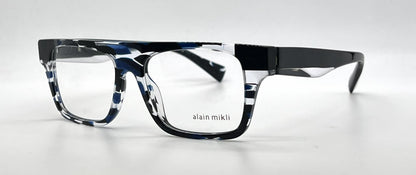 Alain Mikli Claudien A03109 003 Blue / Black Tortoise Eyeglasses-Unworn-Italy