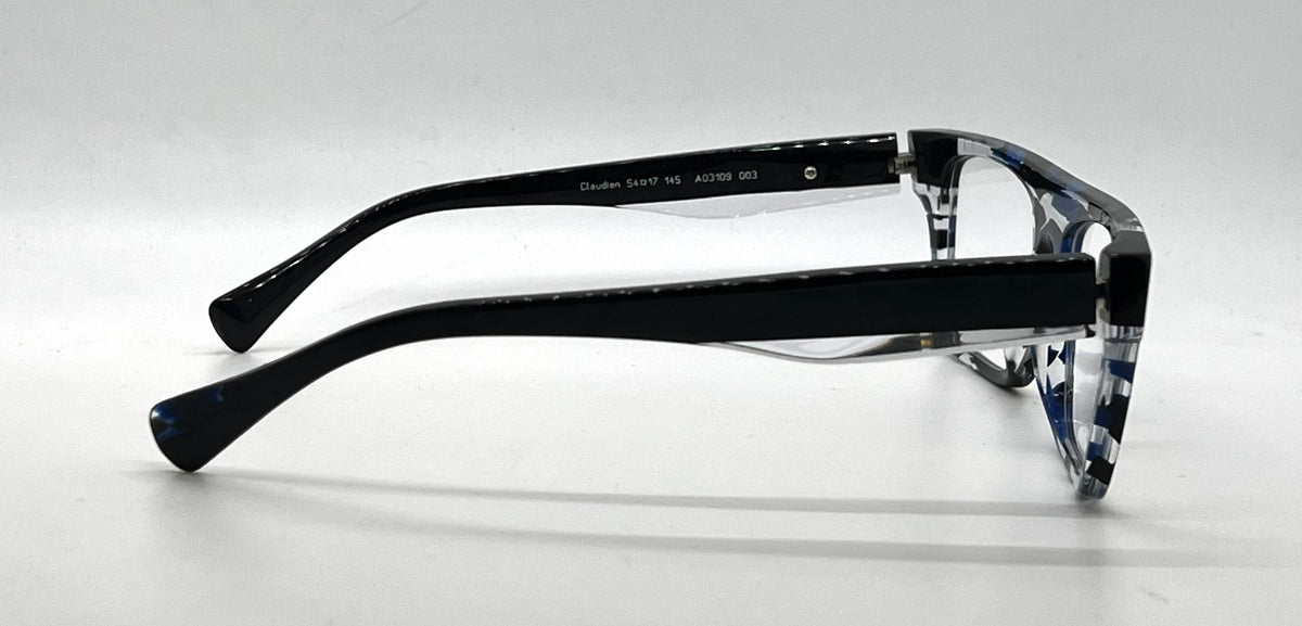 Alain Mikli Claudien A03109 003 Blue / Black Tortoise Eyeglasses-Unworn-Italy