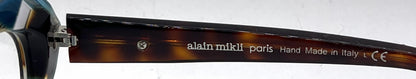 Alain Mikli Isabeau A03108 003 Teal / Tortoise Striped Eyeglasses-Unworn-Italy