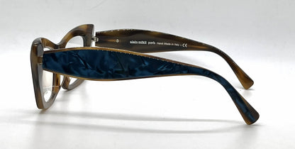 Alain Mikli Sarette A03119 003 Blue / Brown Marbled Eyeglasses-Unworn-Italy