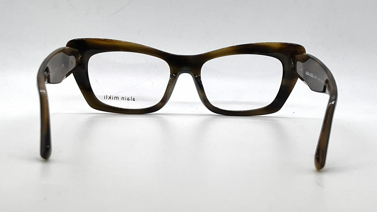 Alain Mikli Sarette A03119 003 Blue / Brown Marbled Eyeglasses-Unworn-Italy