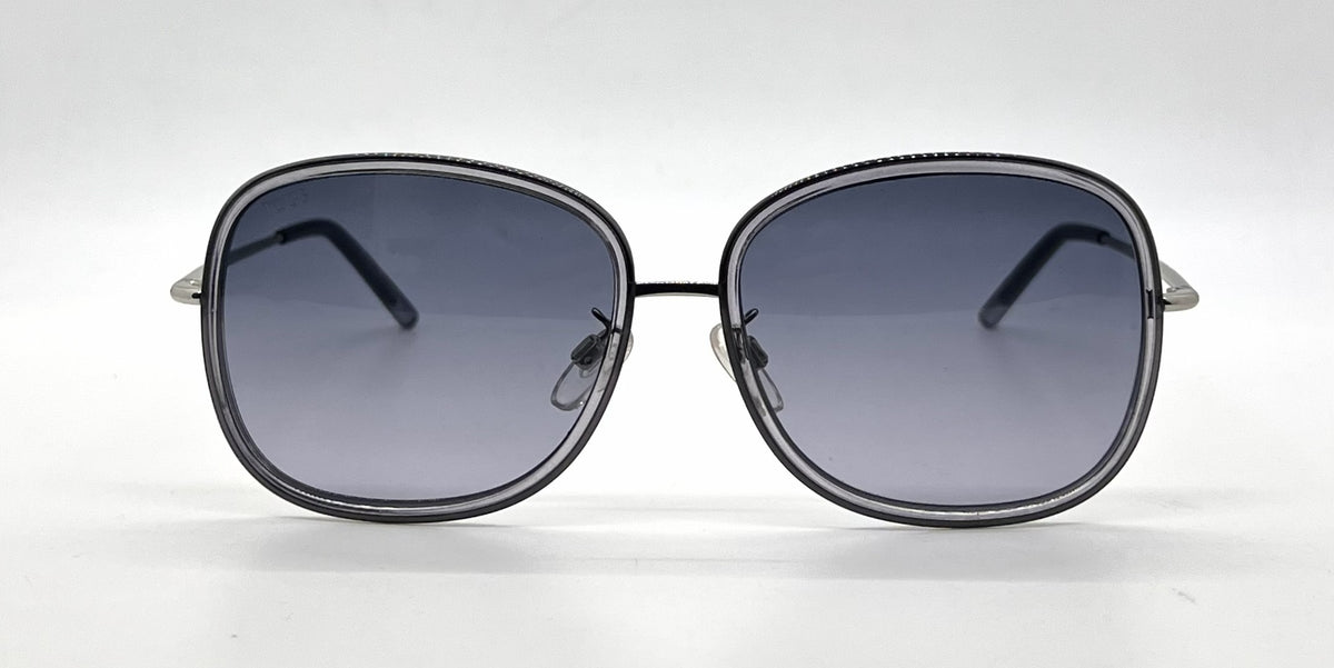 Tod's TO47 20B Grey Butterfly Sunglasses-Blue Gradient Lenses-Unworn-Italy