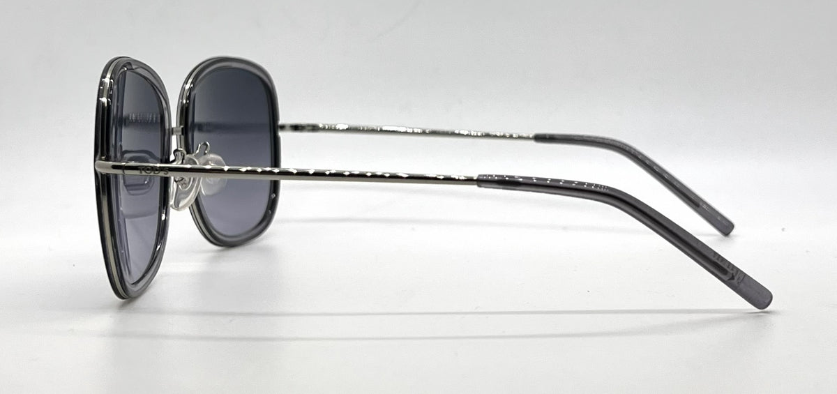 Tod's TO47 20B Grey Butterfly Sunglasses-Blue Gradient Lenses-Unworn-Italy