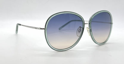 Tod's TO46 93P Aqua Blue Oversized Sunglasses-Blue Gradient Lenses-Unworn-Italy