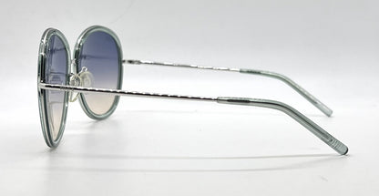 Tod's TO46 93P Aqua Blue Oversized Sunglasses-Blue Gradient Lenses-Unworn-Italy