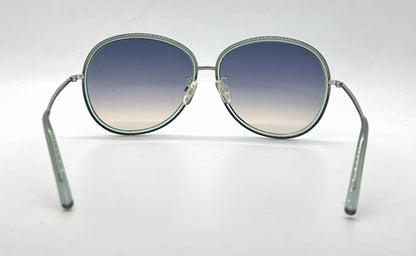 Tod's TO46 93P Aqua Blue Oversized Sunglasses-Blue Gradient Lenses-Unworn-Italy
