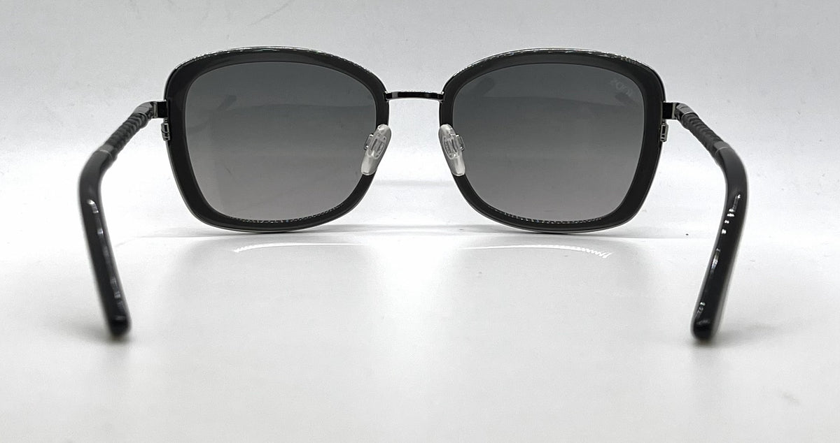 Tod's TO78 08B Grey Square Butterfly Sunglasses-Grey Gradient Lenses-Unworn-Italy