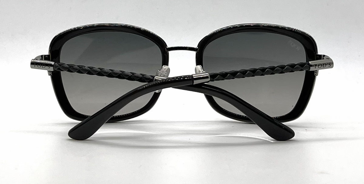 Tod's TO78 08B Grey Square Butterfly Sunglasses-Grey Gradient Lenses-Unworn-Italy