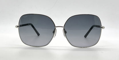 Tod's TO50 16B Silver Butterfly Sunglasses-Grey Gradient Lenses-Unworn-Italy