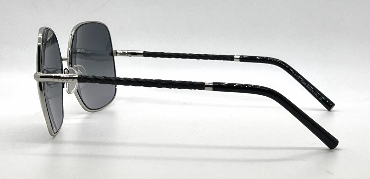 Tod's TO50 16B Silver Butterfly Sunglasses-Grey Gradient Lenses-Unworn-Italy