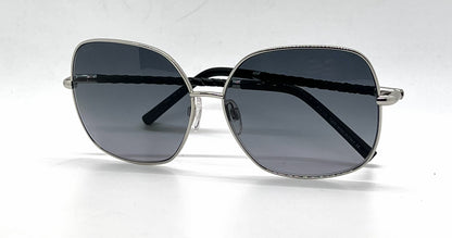 Tod's TO50 16B Silver Butterfly Sunglasses-Grey Gradient Lenses-Unworn-Italy