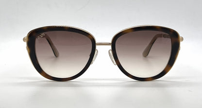 Tod's TO0079 56F Tortoise Gold Butterfly Sunglasses-Brown Gradient Lenses-Unworn-Italy