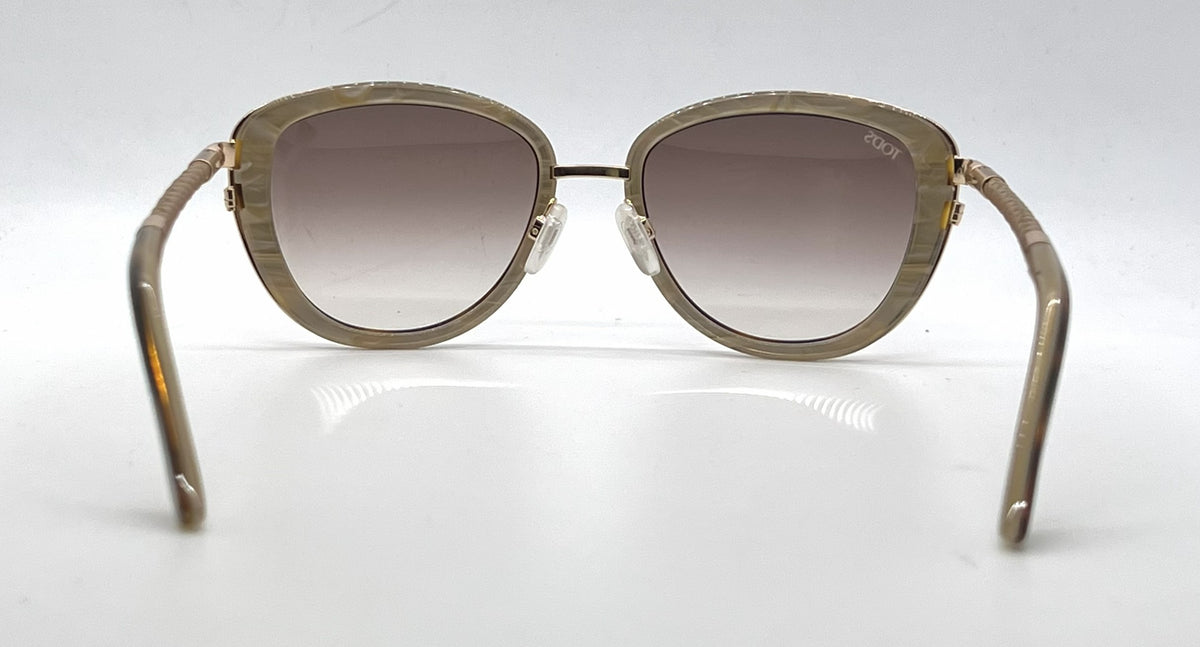 Tod's TO0079 56F Tortoise Gold Butterfly Sunglasses-Brown Gradient Lenses-Unworn-Italy