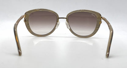 Tod's TO0079 56F Tortoise Gold Butterfly Sunglasses-Brown Gradient Lenses-Unworn-Italy