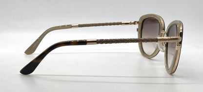 Tod's TO0079 56F Tortoise Gold Butterfly Sunglasses-Brown Gradient Lenses-Unworn-Italy