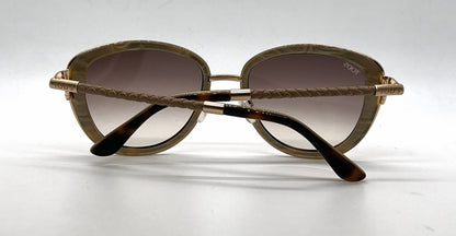 Tod's TO0079 56F Tortoise Gold Butterfly Sunglasses-Brown Gradient Lenses-Unworn-Italy