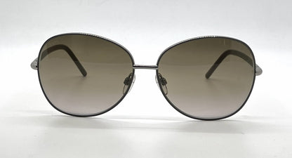 Tod's TO74 20F Silver Butterfly Sunglasses-Brown Gradient Lenses-Unworn-Italy