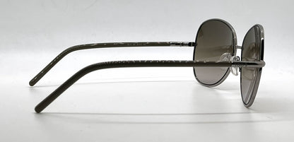 Tod's TO74 20F Silver Butterfly Sunglasses-Brown Gradient Lenses-Unworn-Italy