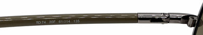 Tod's TO74 20F Silver Butterfly Sunglasses-Brown Gradient Lenses-Unworn-Italy