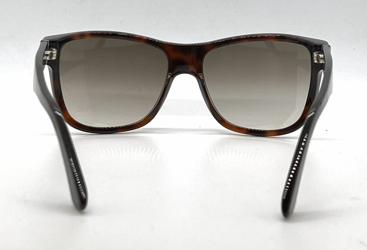 Tod's TO106 52F Tortoise Square Sunglasses-Brown Gradient Lenses-Unworn-Italy