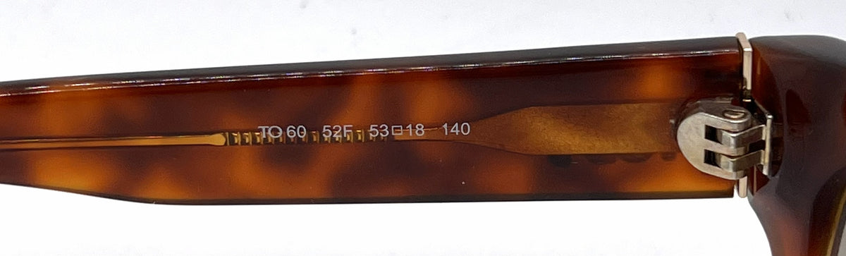 Tod's TO60 52F Tortoise Square Sunglasses-Light Brown Gradient Lenses-Unworn-Italy