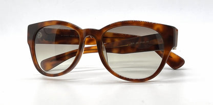 Tod's TO60 52F Tortoise Square Sunglasses-Light Brown Gradient Lenses-Unworn-Italy