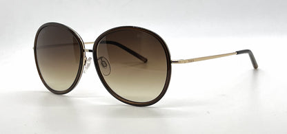 Tod's TO46 50F Brown Oval Sunglasses-Brown Gradient Lenses-Unworn-Italy