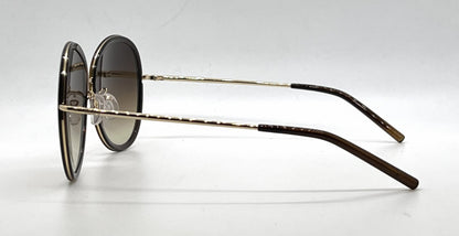 Tod's TO46 50F Brown Oval Sunglasses-Brown Gradient Lenses-Unworn-Italy
