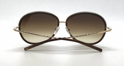 Tod's TO46 50F Brown Oval Sunglasses-Brown Gradient Lenses-Unworn-Italy