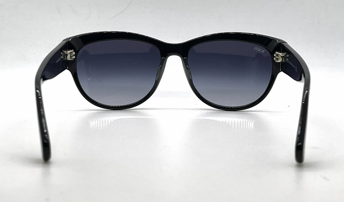 Tod's TO59 90W Black Square Sunglasses-Blue Gradient Lenses-Unworn-Italy