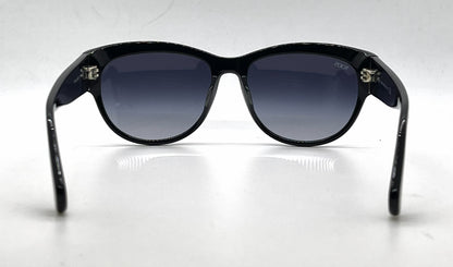 Tod's TO59 90W Black Square Sunglasses-Blue Gradient Lenses-Unworn-Italy