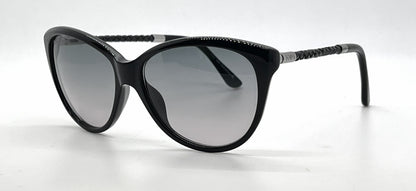 Tod's TO82 01B Black Cat Eye Sunglasses-Grey Gradient Lenses-Unworn-Italy