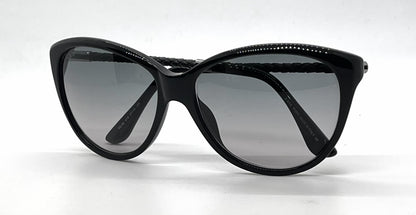 Tod's TO82 01B Black Cat Eye Sunglasses-Grey Gradient Lenses-Unworn-Italy