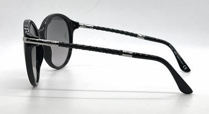 Tod's TO81 01B Black Round Sunglasses-Dark Grey Gradient Lenses-Unworn-Italy