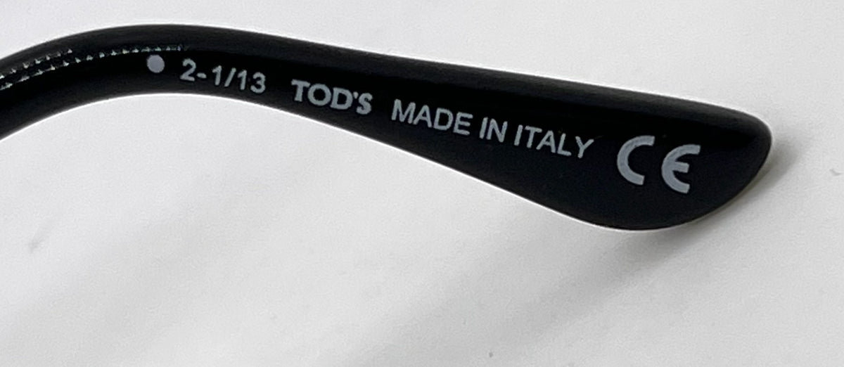 Tod's TO81 01B Black Round Sunglasses-Dark Grey Gradient Lenses-Unworn-Italy