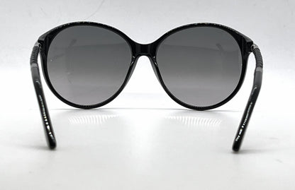 Tod's TO81 01B Black Round Sunglasses-Dark Grey Gradient Lenses-Unworn-Italy