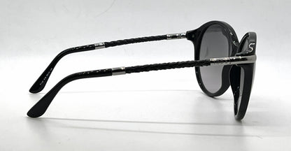 Tod's TO81 01B Black Round Sunglasses-Dark Grey Gradient Lenses-Unworn-Italy